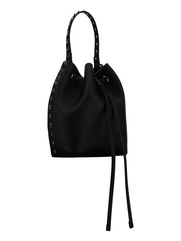 Rockstud Bucket Bag Black - VALENTINO - BALAAN 3