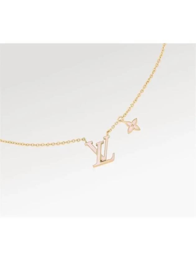 LV Iconic Enamel Necklace Gold - LOUIS VUITTON - BALAAN 4