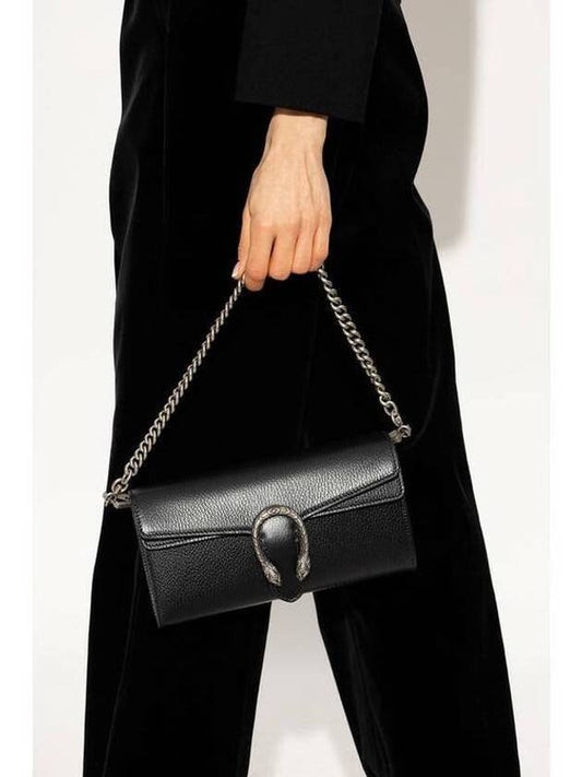 Dionysus Small Leather Shoulder Bag Black - GUCCI - BALAAN 2