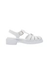 Sporty Foam Rubber Sandals White - PRADA - BALAAN 1