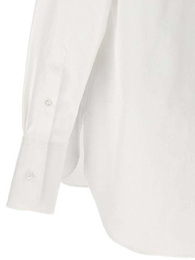 White Cotton Shirt FLL169A03113100 B0560985581 - THOM BROWNE - BALAAN 5