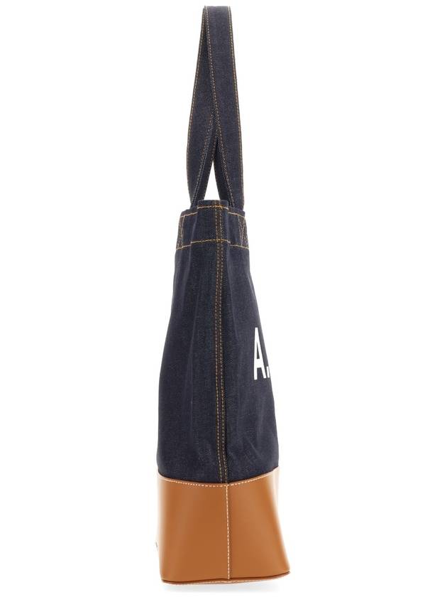 Logo Denim Axelle Tote Bag Navy - A.P.C. - BALAAN 4