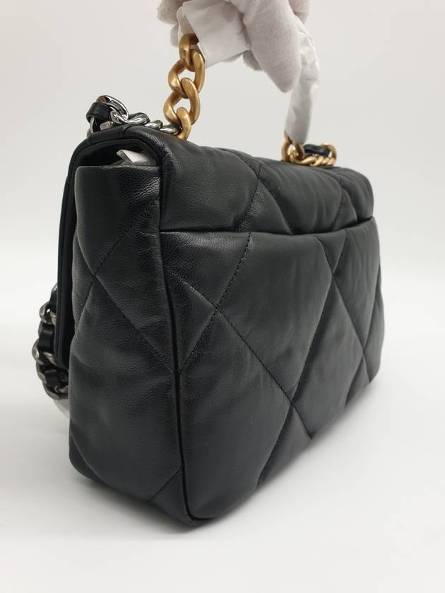 19 Lambskin Medium Hand Cross Bag Black - CHANEL - BALAAN 7