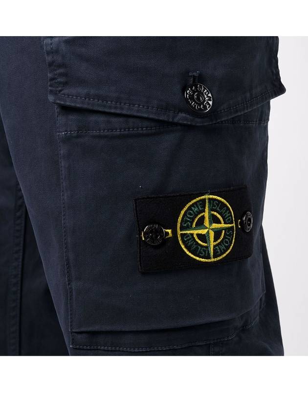 Waffen Patch Cargo Straight Pants Dark Blue - STONE ISLAND - BALAAN 7