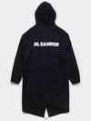 Poplin Water Repellant Parka Navy - JIL SANDER - BALAAN 2