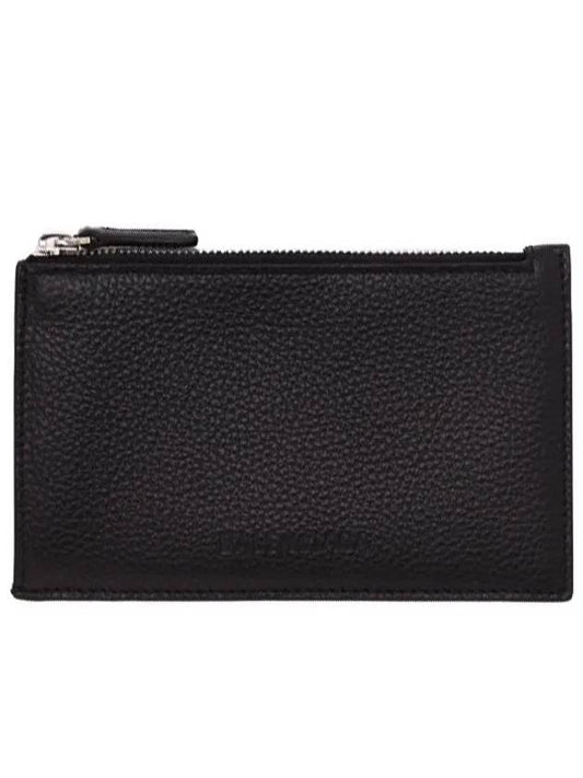 Zipper Leather Card Wallet Black - BALENCIAGA - BALAAN 2