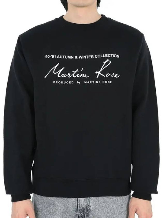 Men's Logo Printing Sweatshirt Black CMR601FL BLACK - MARTINE ROSE - BALAAN 2