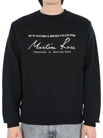 Men's Logo Printing Sweatshirt Black CMR601FL BLACK - MARTINE ROSE - BALAAN 1