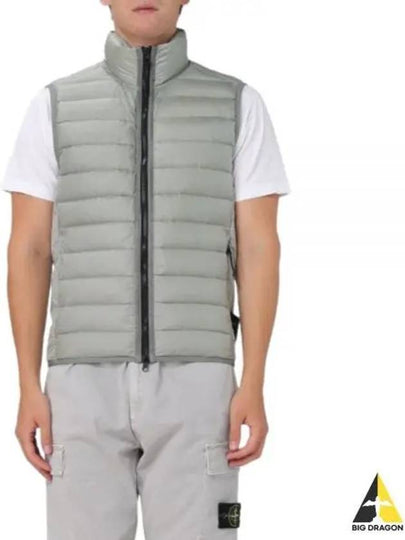 Loom Woven Chambers Recycled Nylon Down TC Vest Grey - STONE ISLAND - BALAAN 2