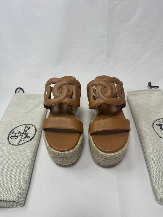 Wedge Heel Espadu Idea30 High Slippers H241230Z A3370 - HERMES - BALAAN 2