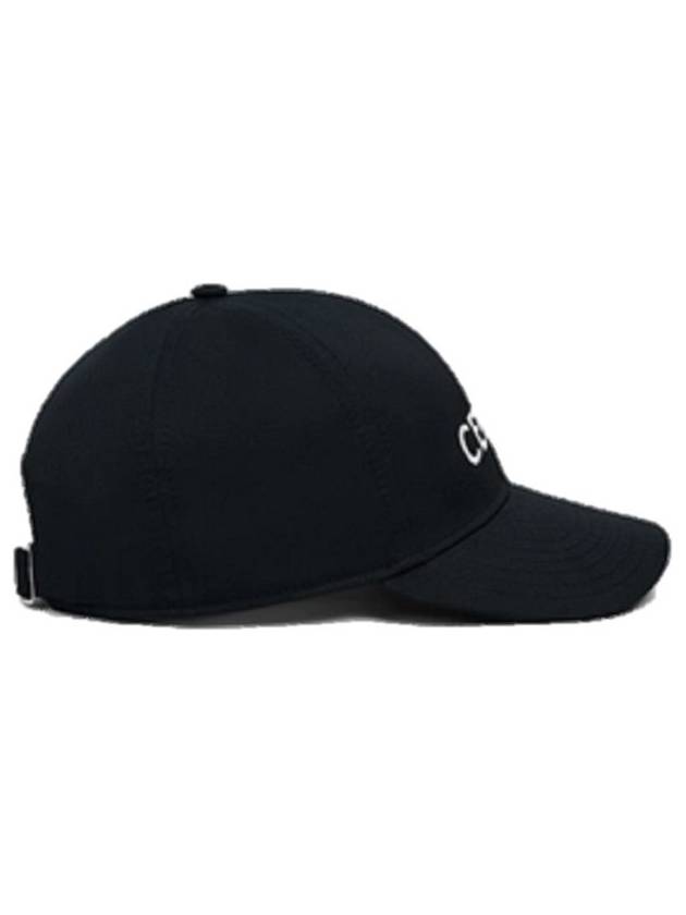 Embroidered Logo Cotton Ball Cap Black - CELINE - BALAAN 4