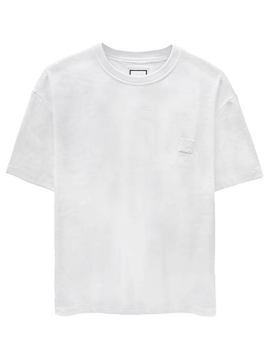 Swaying Flower Back Logo Short Sleeve T Shirt White - WOOYOUNGMI - BALAAN 2