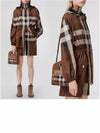 Mini Knit Check Leather Pocket Tote Bag Brown - BURBERRY - BALAAN 3