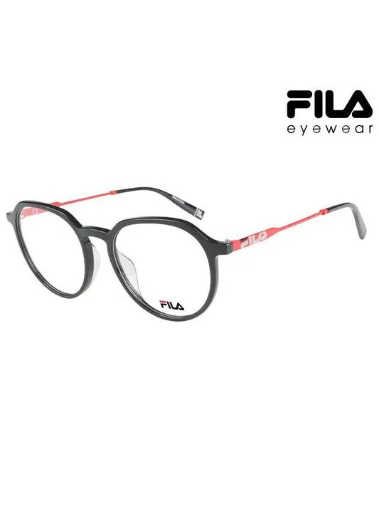 Glasses Frame VFI212 0ACP Round Men Women Glasses - FILA - BALAAN 2