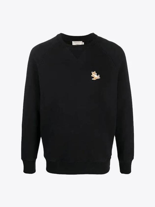 Chillax Fox Patch Classic Sweatshirt Black - MAISON KITSUNE - BALAAN 2