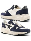 Running Sole Distressed Leather Suede Mesh Low-Top Sneakers - GOLDEN GOOSE - BALAAN 3