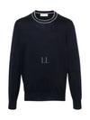 Pullover Cotton Knit Top Navy - BRUNELLO CUCINELLI - BALAAN 2