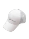 Golf Wear Ribbon Line Mesh Ball Cap White - J JANE - BALAAN 2