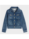 Trucker Denim Jacket Blue - CELINE - BALAAN 2