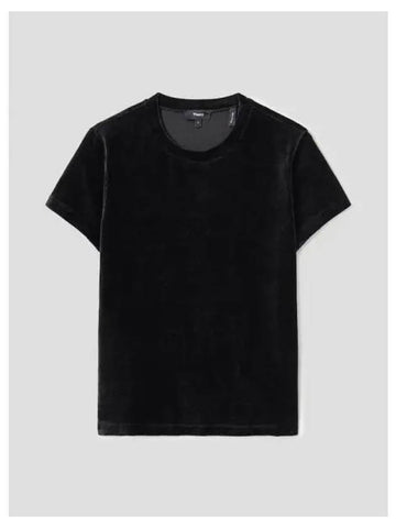 Women s Jersey Velvet Tiny T shirt Black Domestic Product GM0024091068129 - THEORY - BALAAN 1