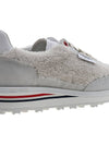 Shearling Tech Runner Low Top Sneakers White - THOM BROWNE - BALAAN 11