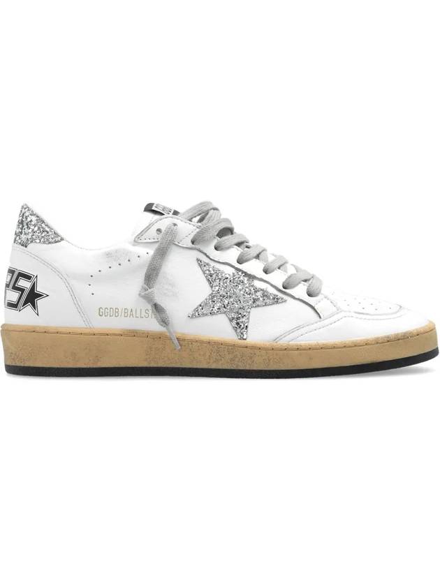 Ball Star Heel Tab Low Sneakers White Silver - GOLDEN GOOSE - BALAAN 3