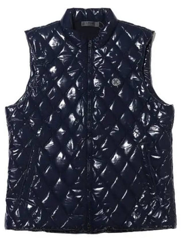 Men s Quilted Polished Nylon Wool Lined Slim Fit Puffer Vest Golf - G/FORE - BALAAN 1