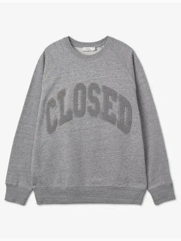 College Sweatshirt Light Gray Melange C8527347DEM127 - CLOSED - BALAAN 1