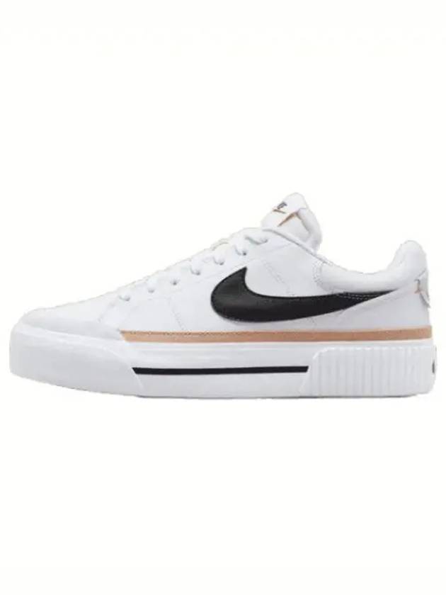 Court Legacy Lift Low Top Sneakers Black White - NIKE - BALAAN 2