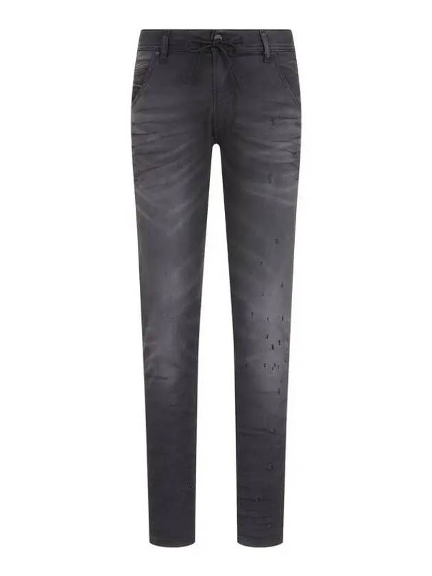 Men's String Point Slim Fit Denim Pants KROOLEY Washed Black - DIESEL - BALAAN 1