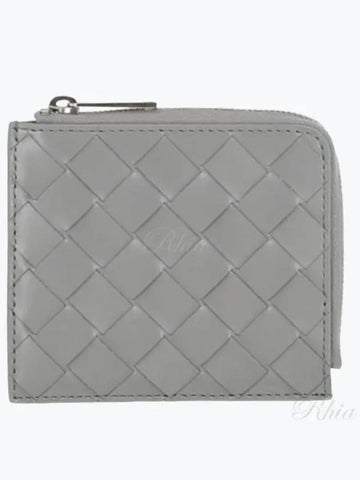 Intrecciato zipper around card wallet wallet 593216 VMBI2 1450 - BOTTEGA VENETA - BALAAN 1