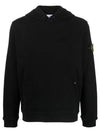 Garment Dyed Hoodie Black - STONE ISLAND - BALAAN 2