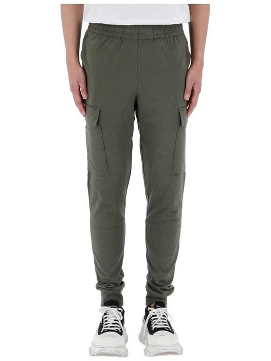 EA7 Logo Cargo Jogger Track Pants Green - EMPORIO ARMANI - BALAAN 2