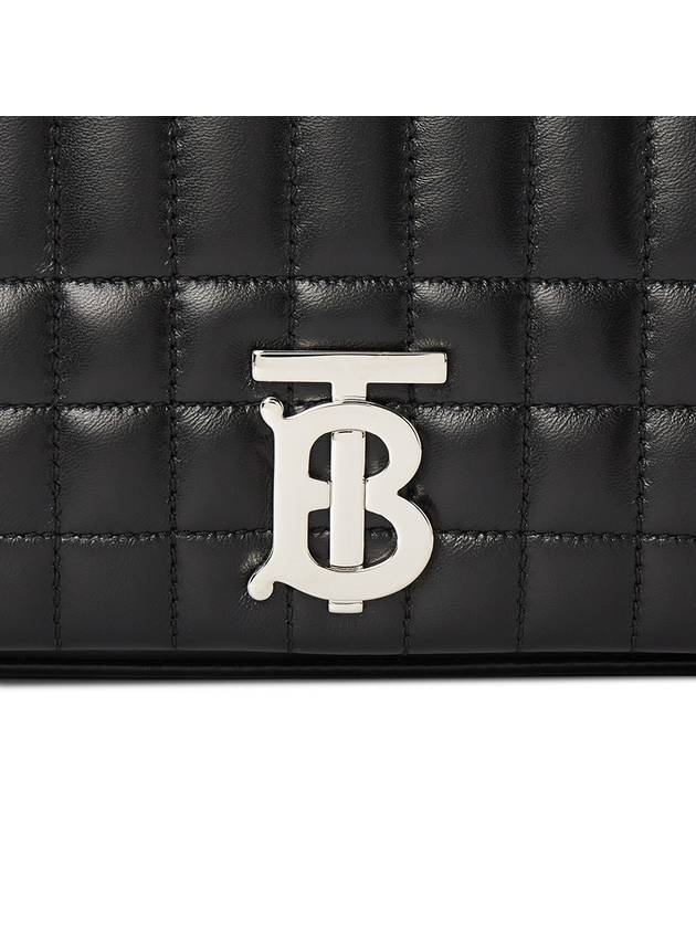 Lola Silver Quilted Shoulder Bag Black - BURBERRY - BALAAN 6