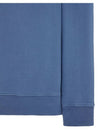 Wappen Patch Garment Dyed Sweatshirt Avio Blue - STONE ISLAND - BALAAN 5