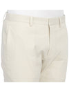 Men's Linen Viscose Straight Pants Ivory - THEORY - BALAAN 10