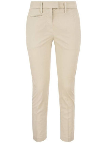 PERFECT - Slim-fit Cotton Gabardine Trousers - DONDUP - BALAAN 1