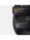 Flat Nappa Leather Sandals Black - PRADA - BALAAN 7