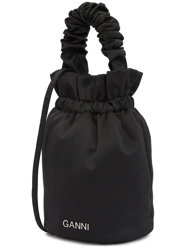 Women's Logo Bucket Bag Black - GANNI - BALAAN 3