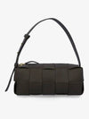 Brick Cassette Intrecciato Small Shoulder Bag Khaki - BOTTEGA VENETA - BALAAN 2