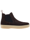 Suede Ultimate Walk Beetle Chelsea Boots Chocolate - LORO PIANA - BALAAN 3