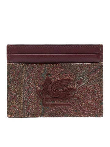 Paisley Embroidered Logo Card Case 1H76978630600 B0710440173 - ETRO - BALAAN 1