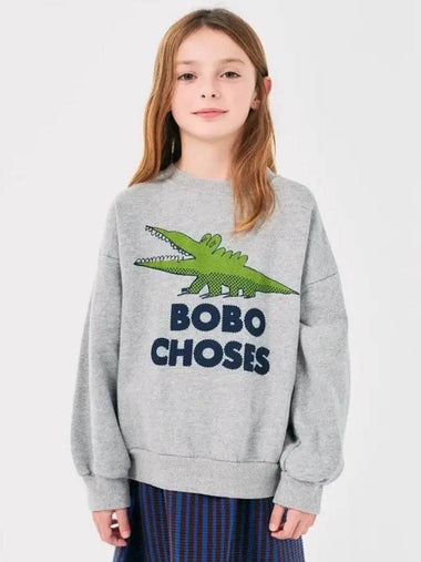 Talking Crocodile Sweatshirt B224AC037 Italian Kids - BOBO CHOSES - BALAAN 1