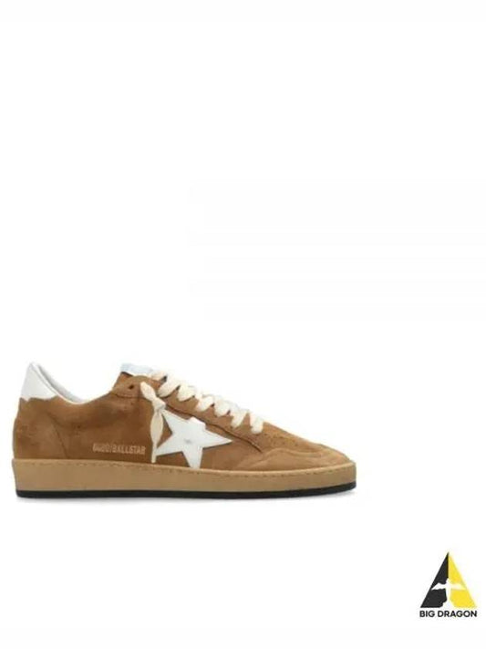 Ball Star Suede Low Top Sneakers Brown - GOLDEN GOOSE - BALAAN 2