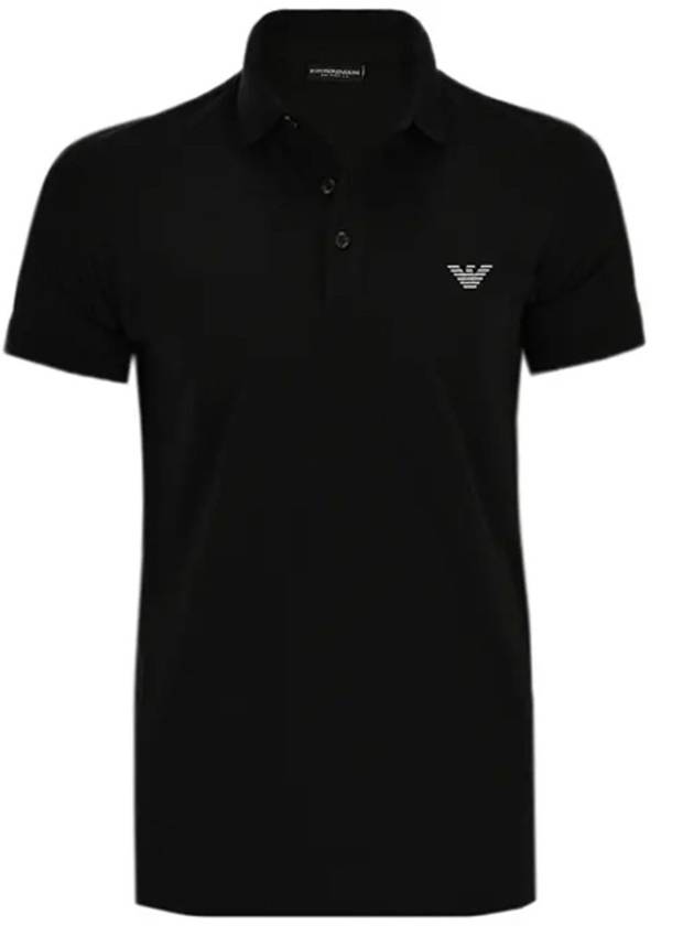 Logo Polo Shirt Black - EMPORIO ARMANI - BALAAN 6