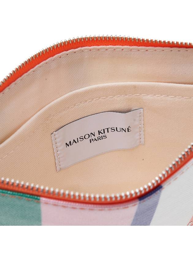 Maison Kitsune Women's Multi-Stripe Pouch KU05548WE4006 MS - MAISON KITSUNE - BALAAN 9