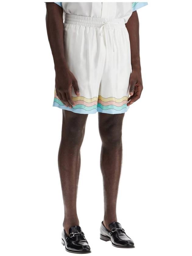 CASABLANCA SILK SHORTS WITH DRAWSTRINGS - CASABLANCA - BALAAN 2