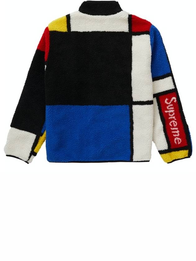 Reversible Colorblocked Fleece Jacket Red - SUPREME - BALAAN 3