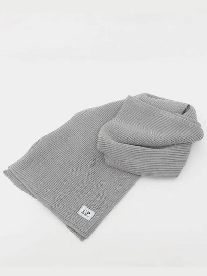 Ribbed Knit Scarf Grey - CP COMPANY - BALAAN 2