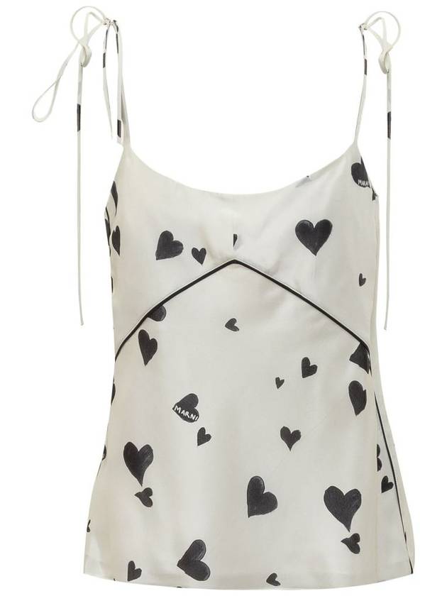 sleeveless t-shirt TTMA0269I0UTSG03 BHW03 STONE WHITE - MARNI - BALAAN 2